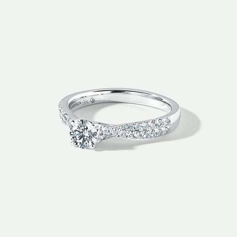 Amie | 9ct White Gold 0.66ct tw Lab Grown Diamond Engagement Ring