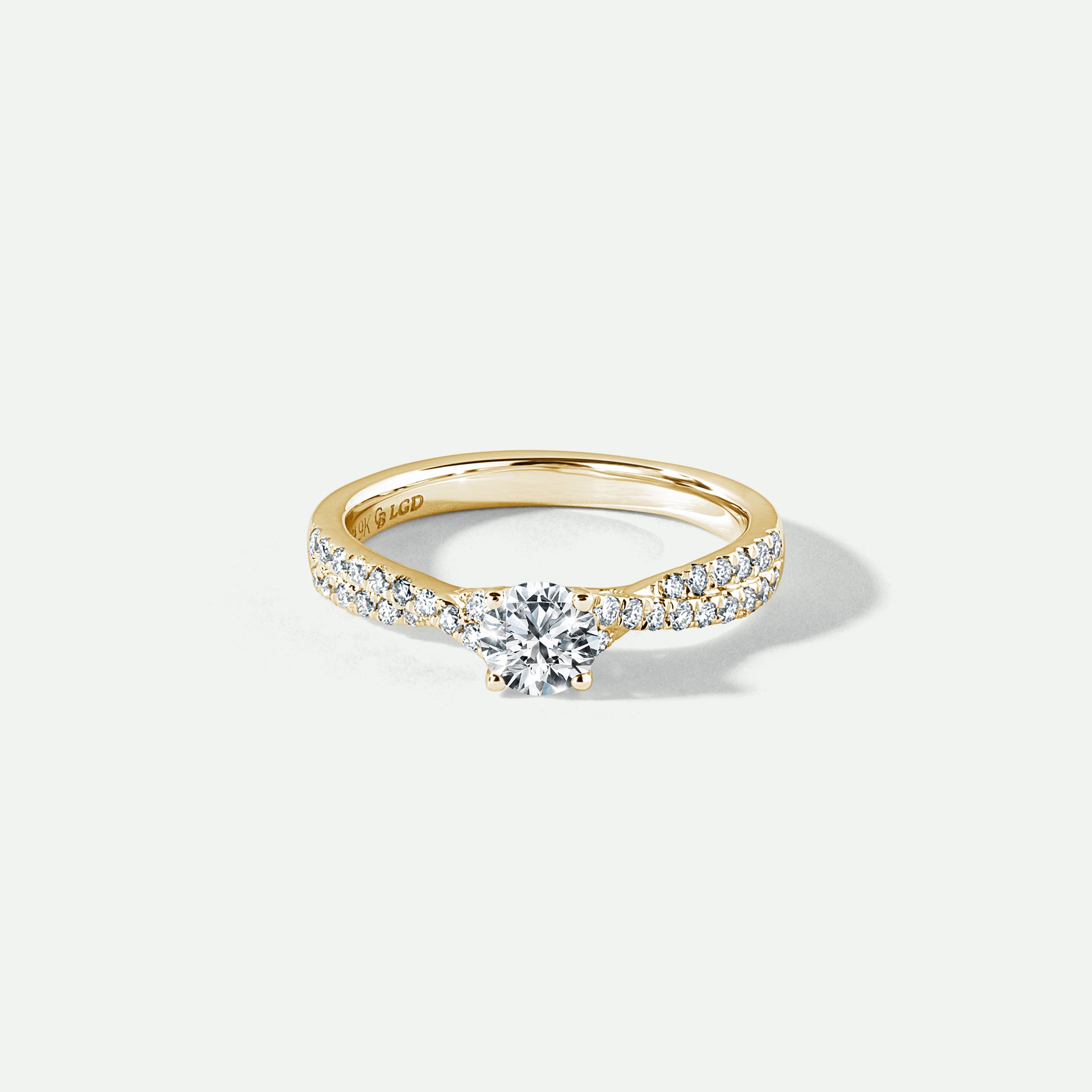 Amie | 9ct Yellow Gold 0.66ct tw Lab Grown Diamond Engagement Ring