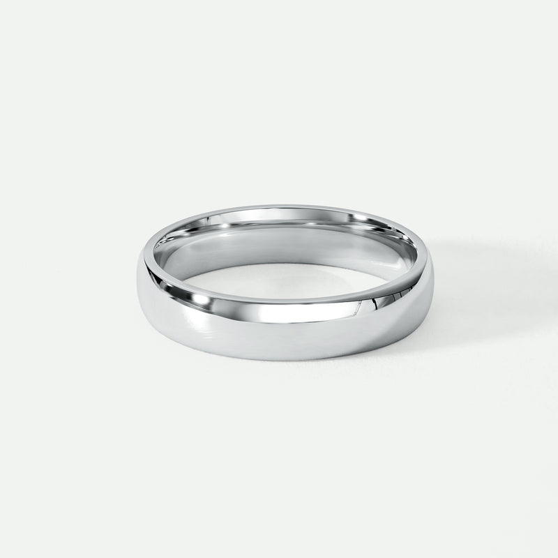 Amory | Platinum 4mm Heavy Court Wedding Ring