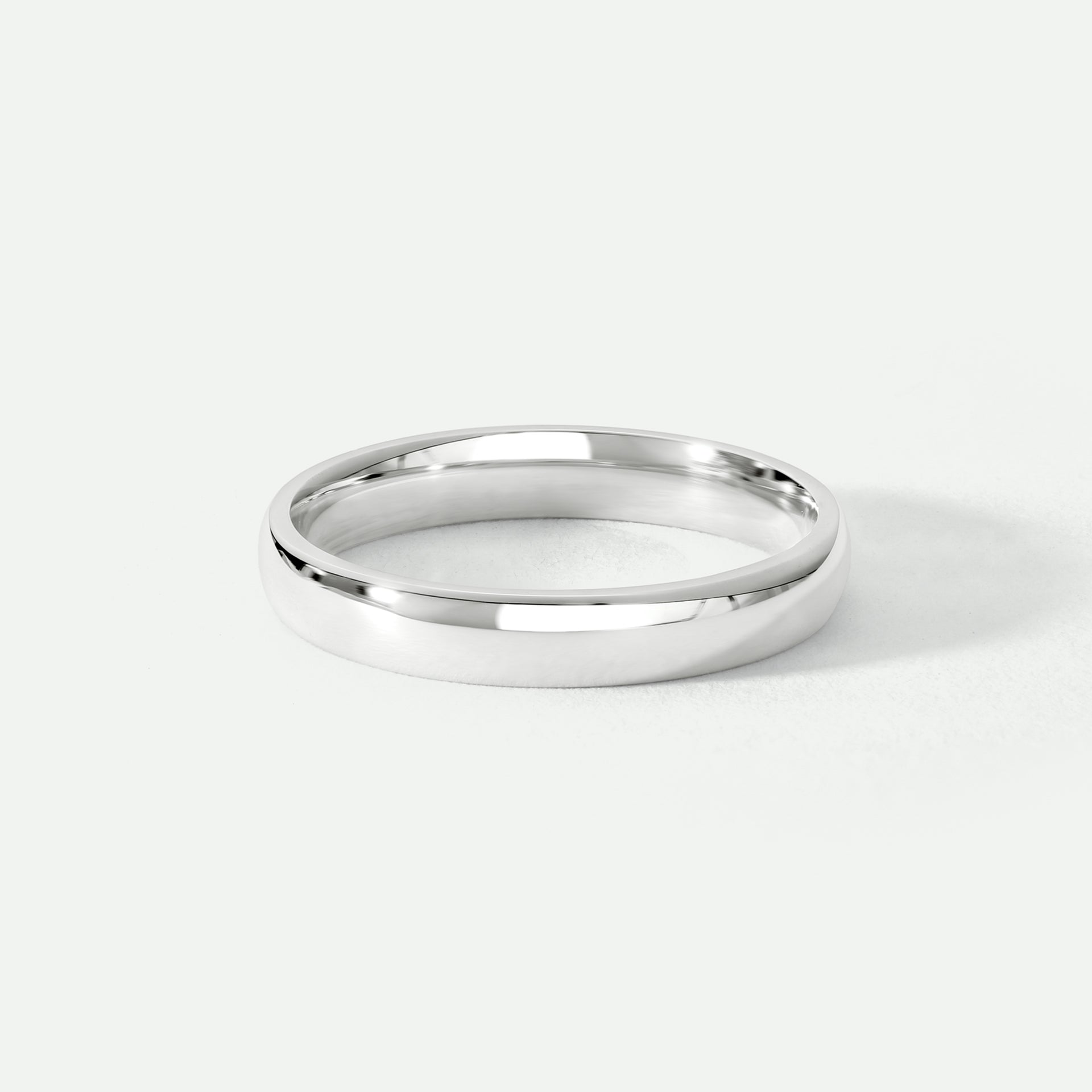 Amory | 18ct White Gold 3mm Heavy Court Wedding Ring