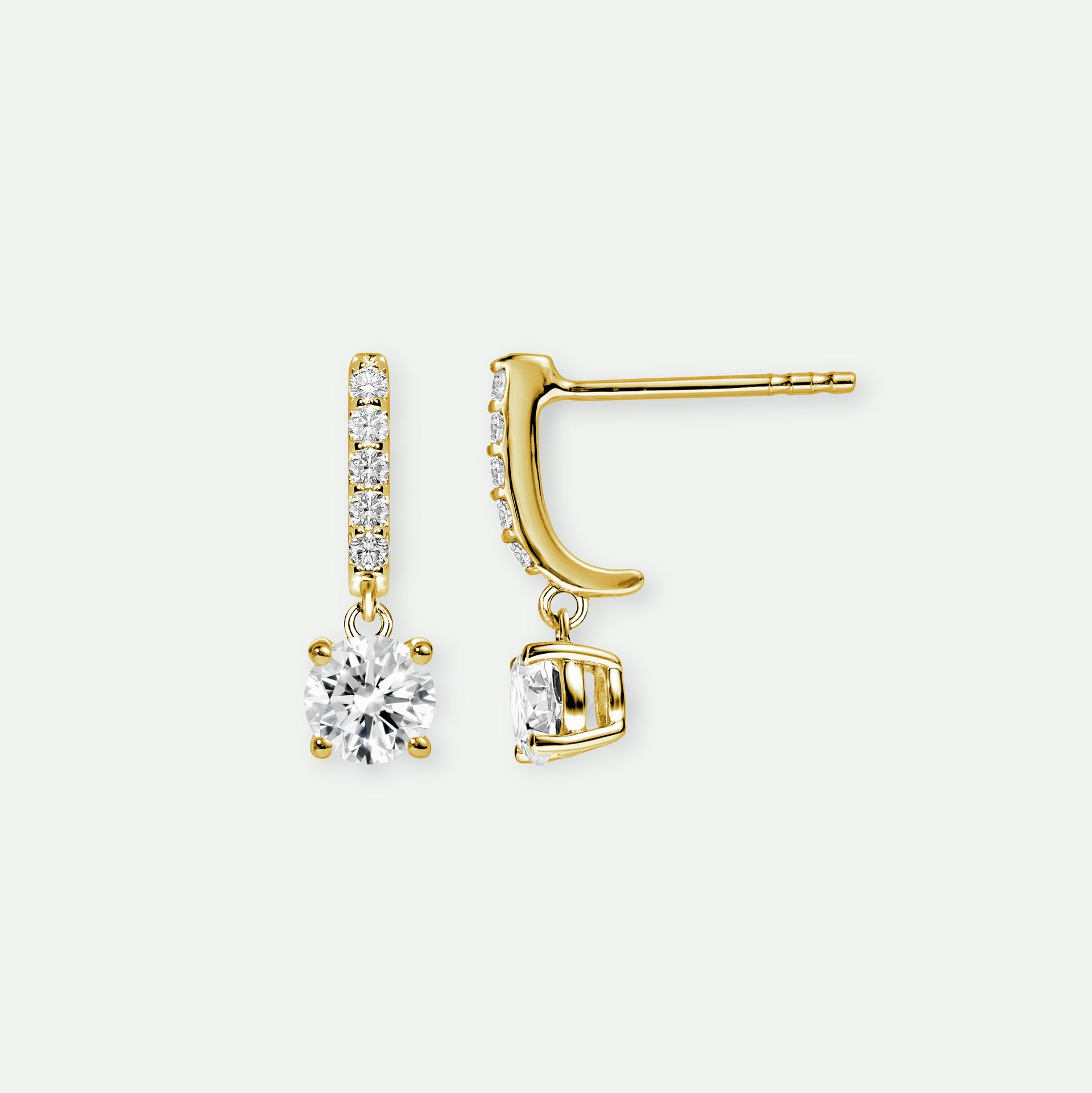 Anita | 18ct Yellow Gold 0.75ct tw Lab Grown Diamond Earrings