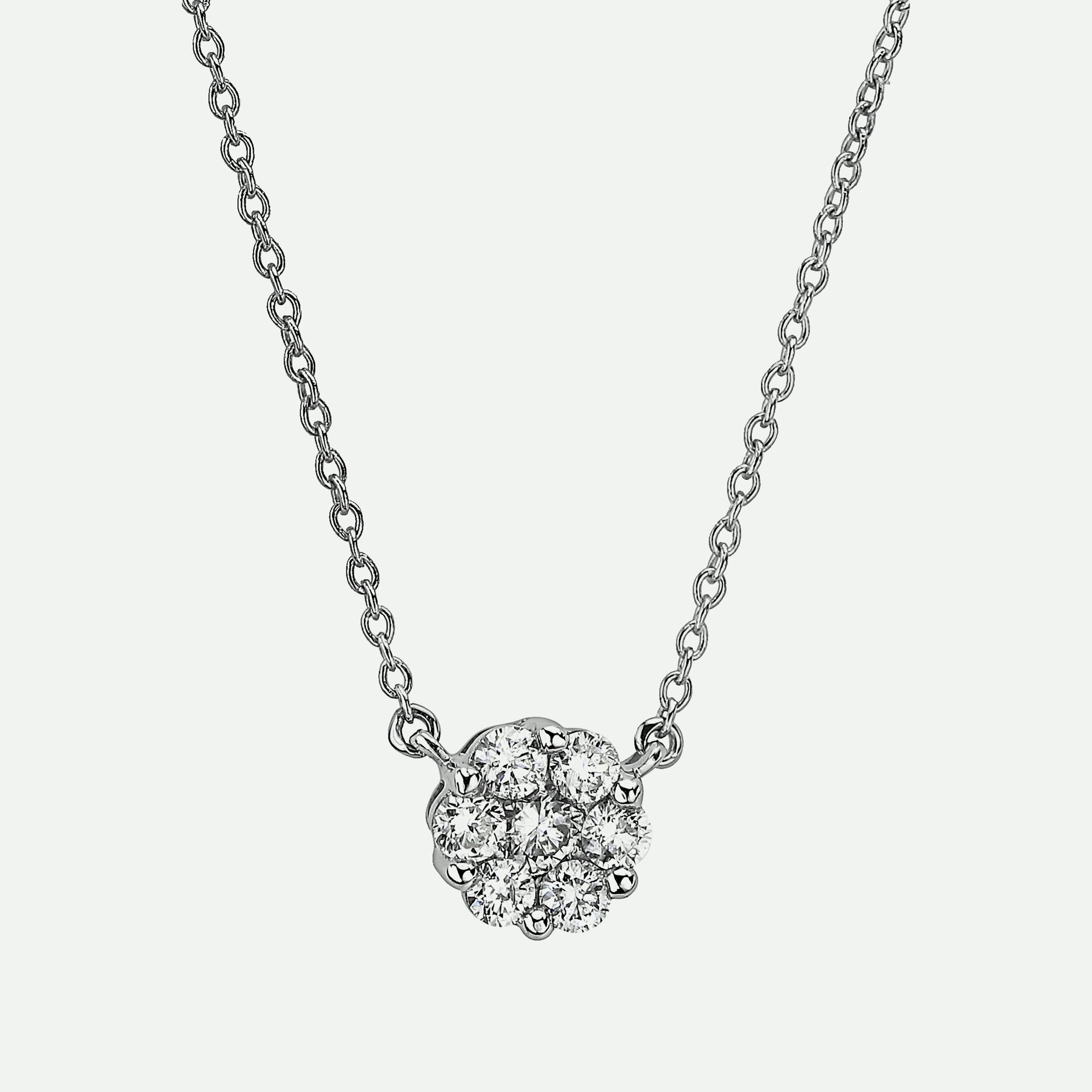 Yvette | 9ct White Gold 0.25ct tw Lab Grown Diamond Necklace