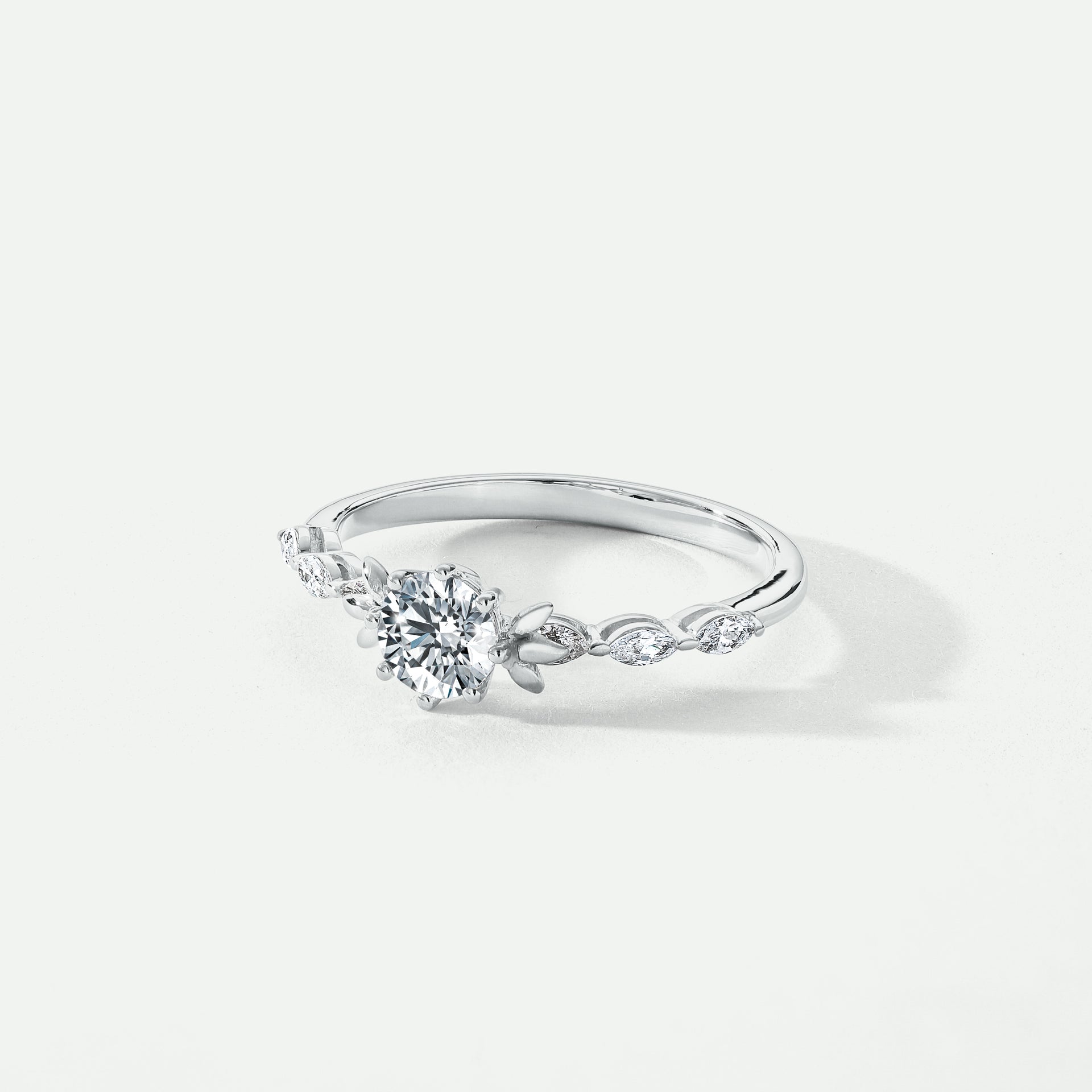 Willow | 9ct White Gold 0.90ct tw Lab Grown Diamond Engagement Ring