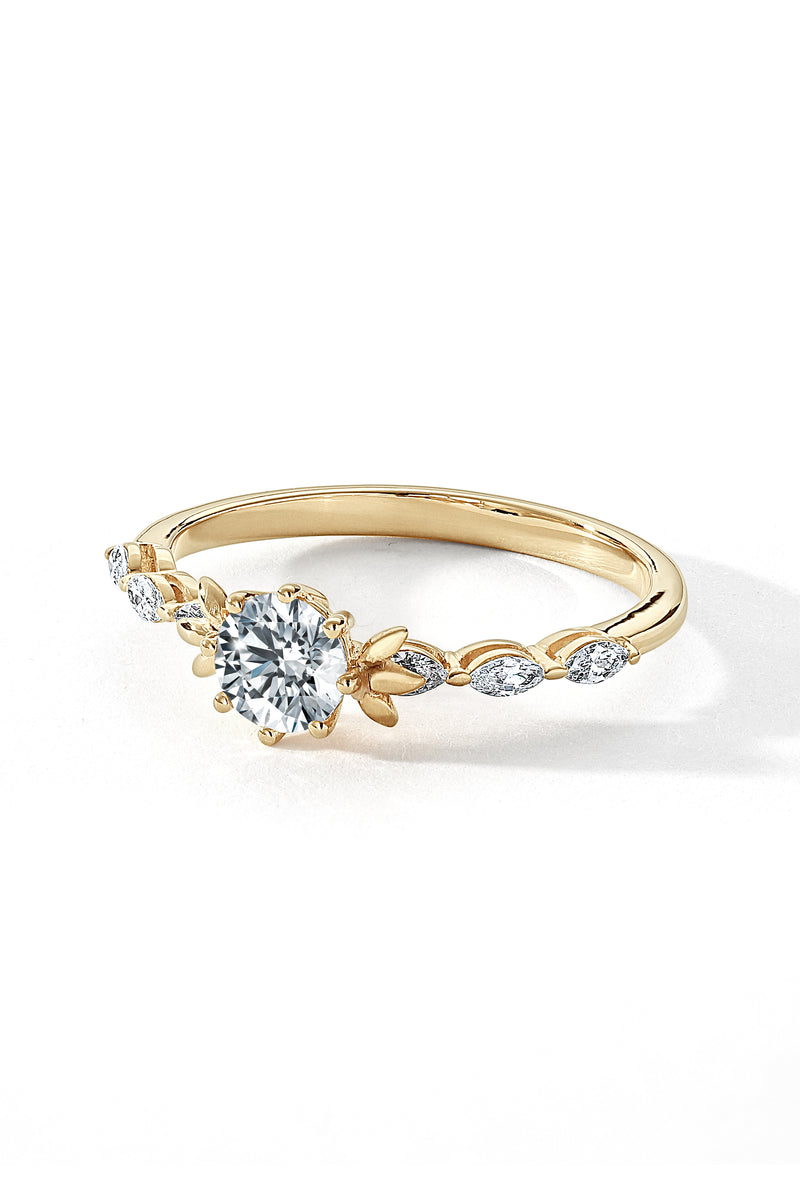 Willow | 9ct Yellow Gold 0.90ct tw Lab Grown Diamond Engagement Ring