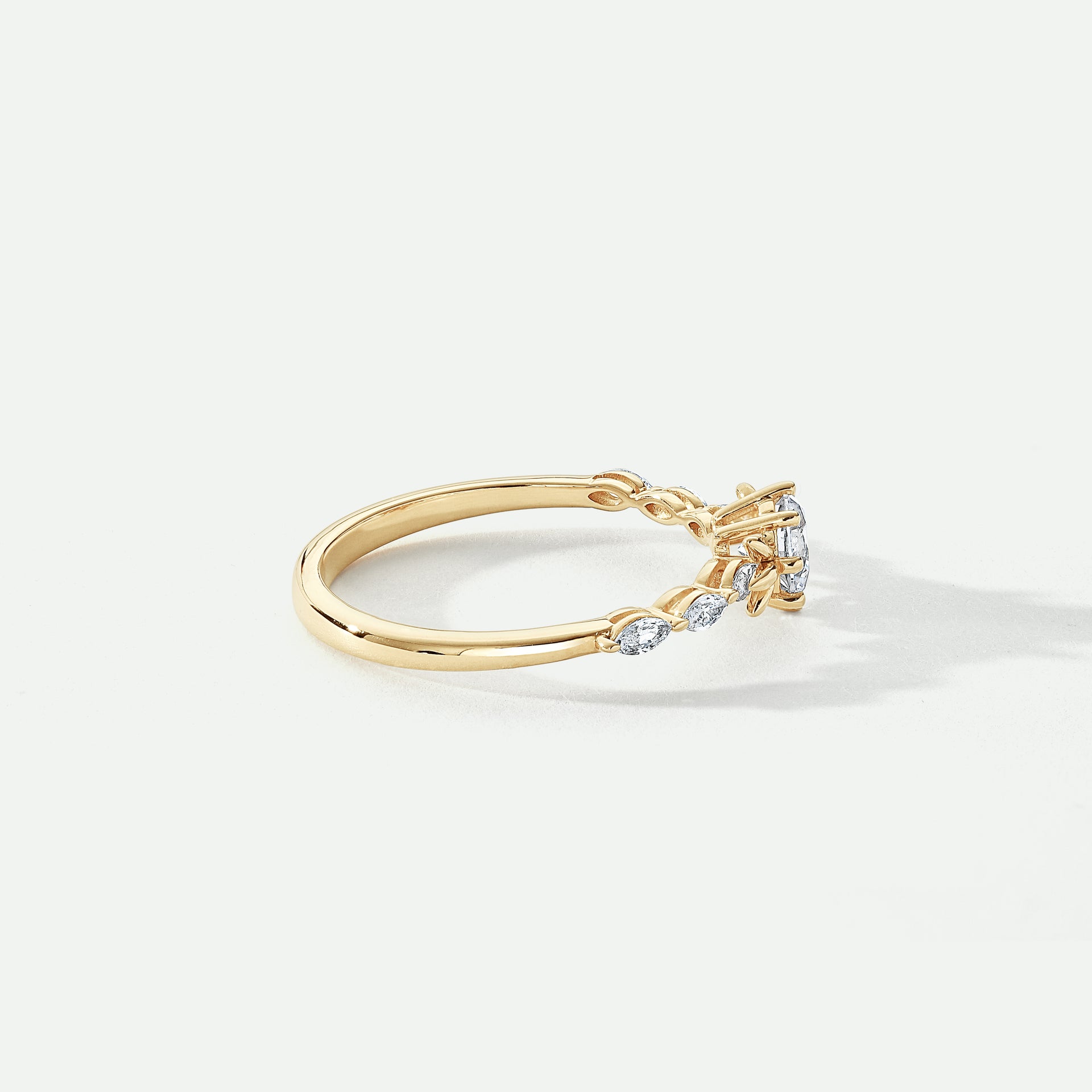 Willow | 9ct Yellow Gold 0.90ct tw Lab Grown Diamond Engagement Ring