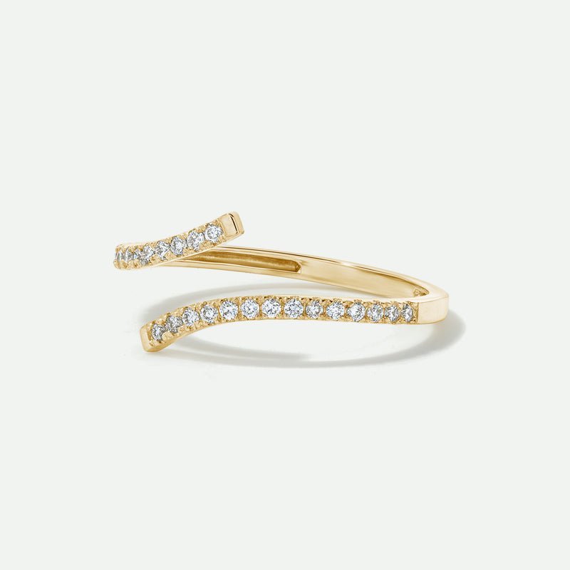 9ct Gold Diamond Wrap Ring