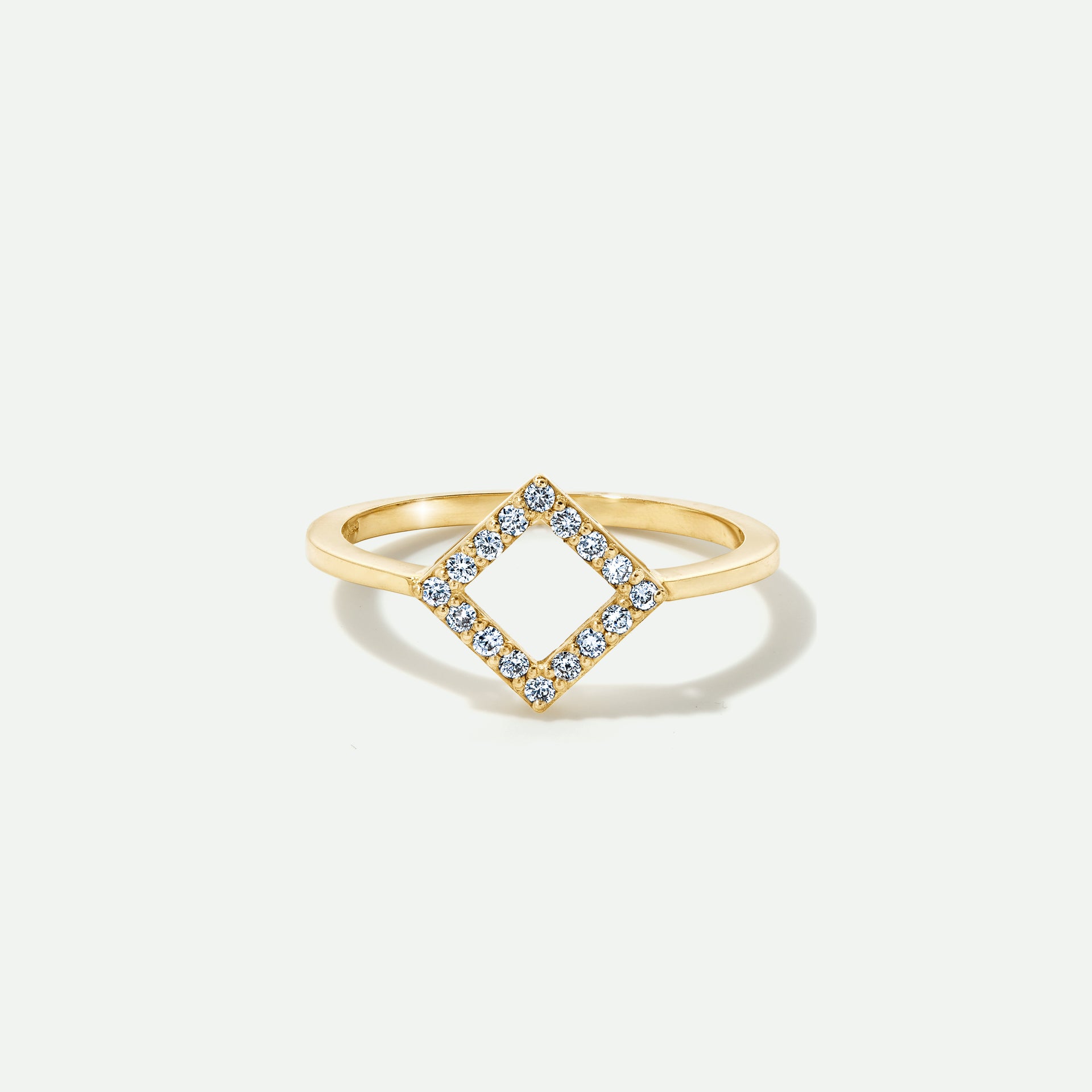 9ct Gold Diamond Stacking Ring