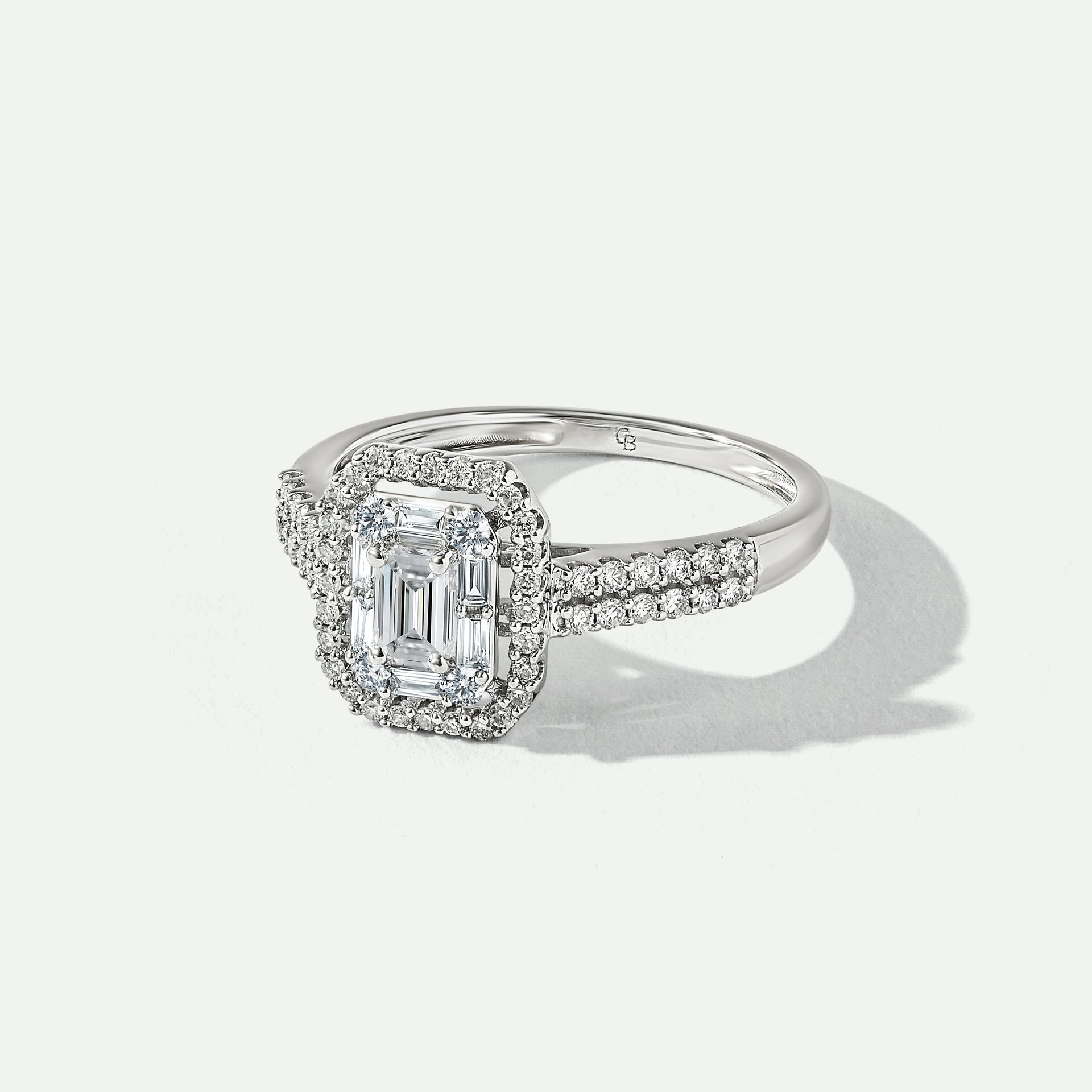 Gwen | 9ct White Gold 0.66ct tw Lab Grown Diamond Engagement Ring