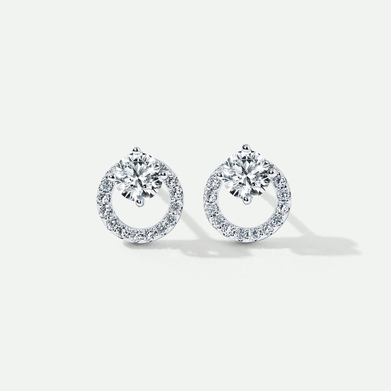 Edith | 9ct White Gold 0.78ct tw Lab Grown Diamond Stud Earrings