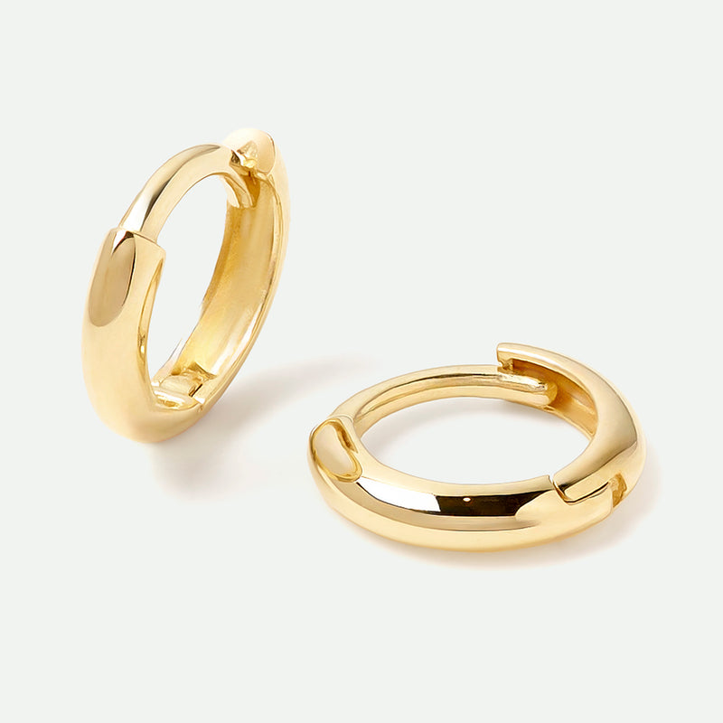 9ct Gold Mini Huggie Hoop Earrings