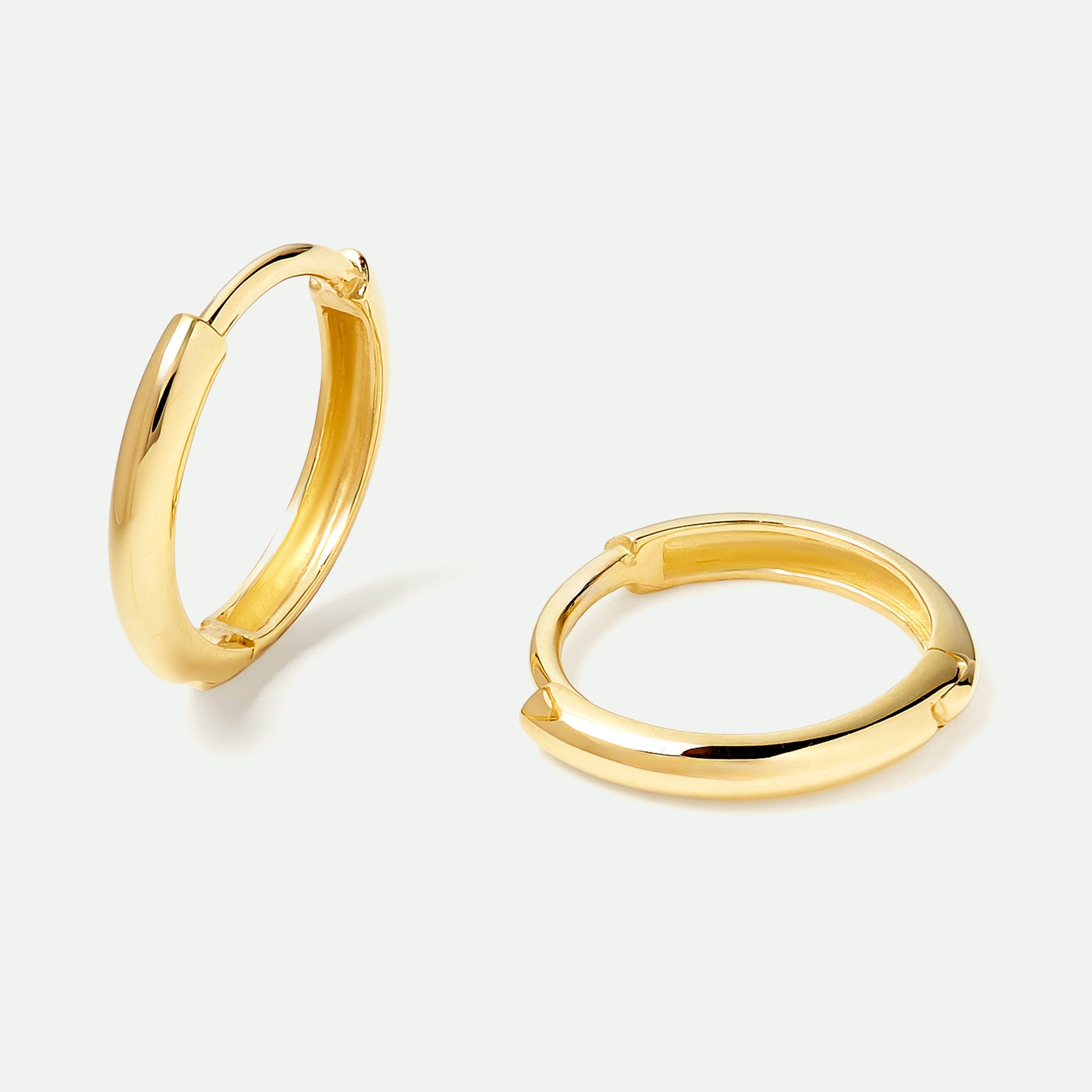 9ct Gold Classic Huggie Hoop Earrings