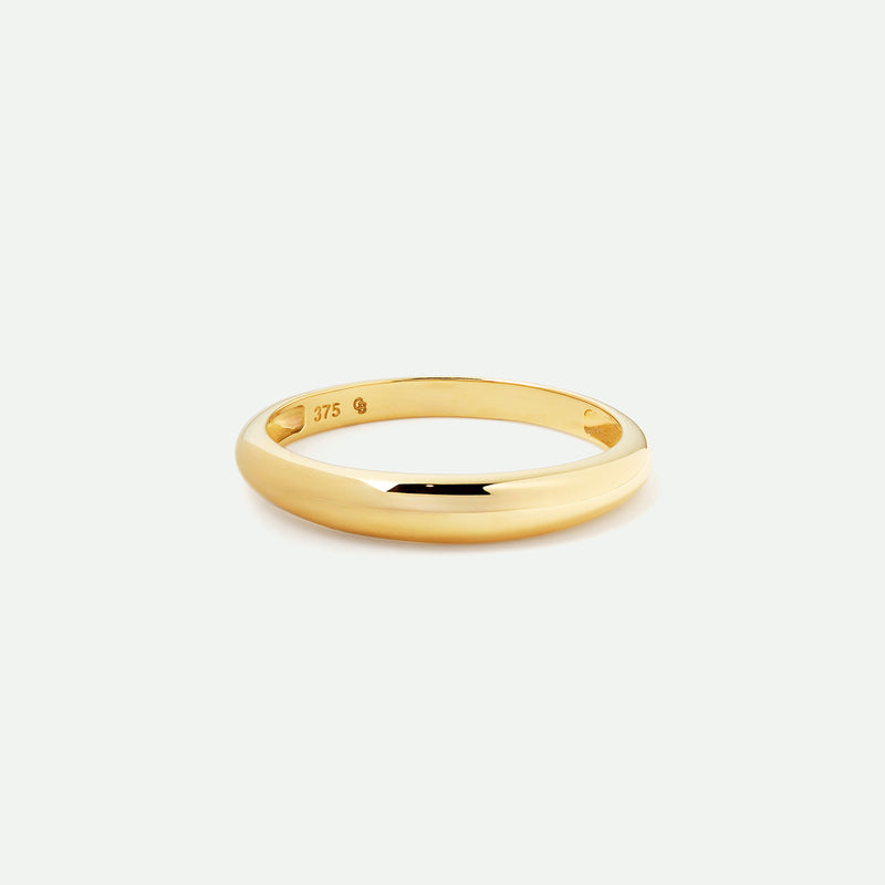 9ct Gold Dome Ring