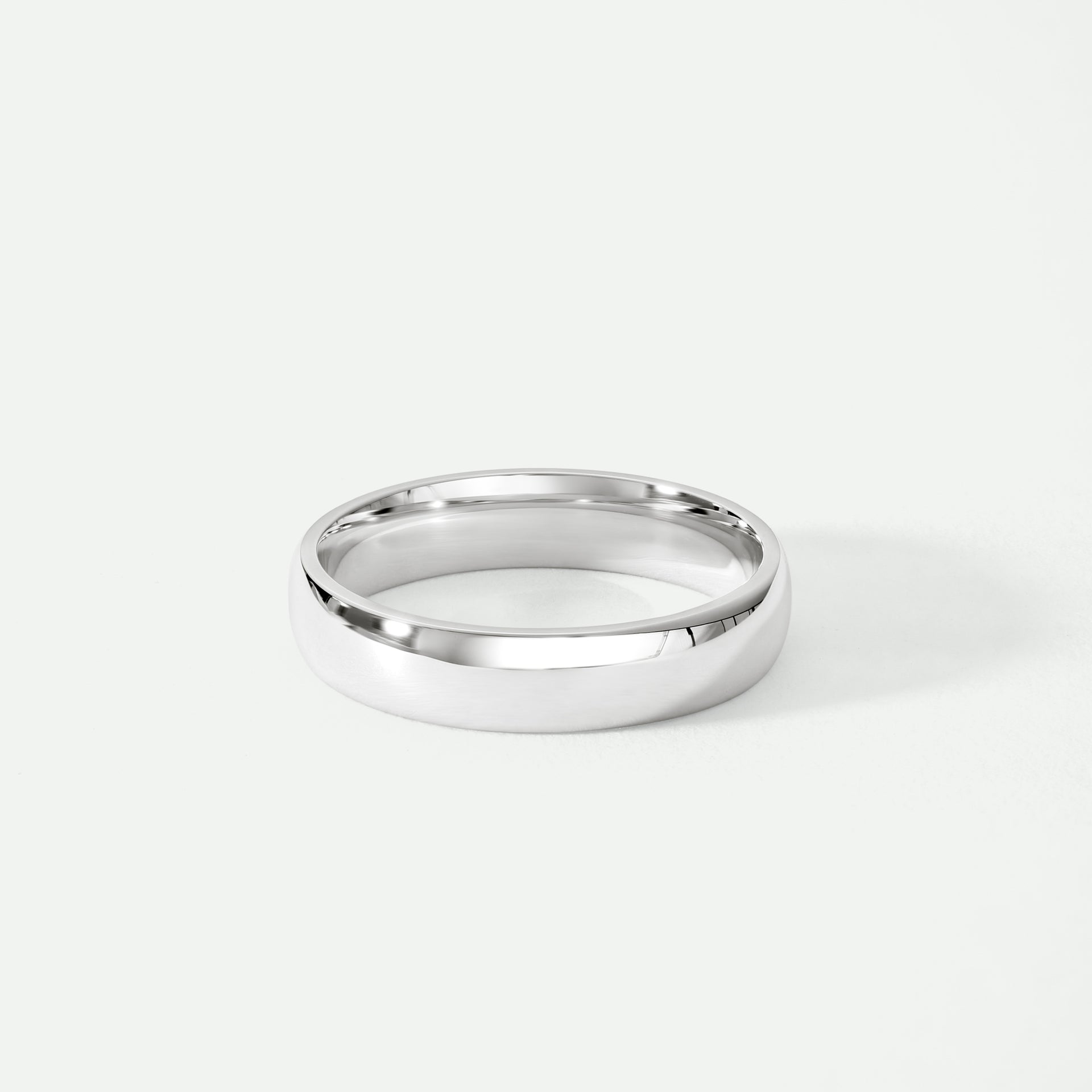 Amory | Classic 9ct White Gold Court Wedding Ring - 4mm