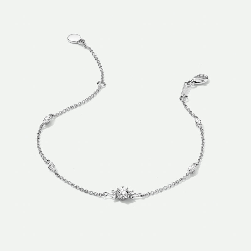 Willow Bracelet | 9ct White Gold 0.52ct tw Lab Grown Diamond Petal Bracelet