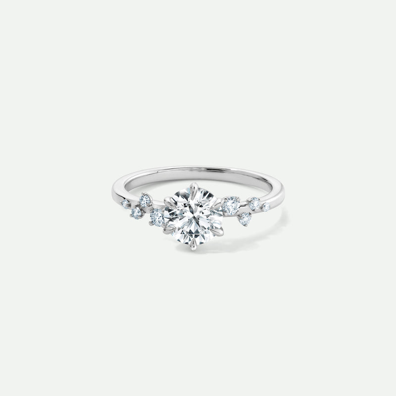 Luna | 9ct White Gold 1.13ct tw. Lab Grown Diamond Scatter Engagement Ring