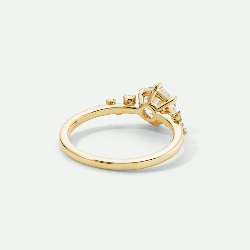 Luna | 9ct Yellow Gold 1.13ct tw. Lab Grown Diamond Scatter Engagement Ring