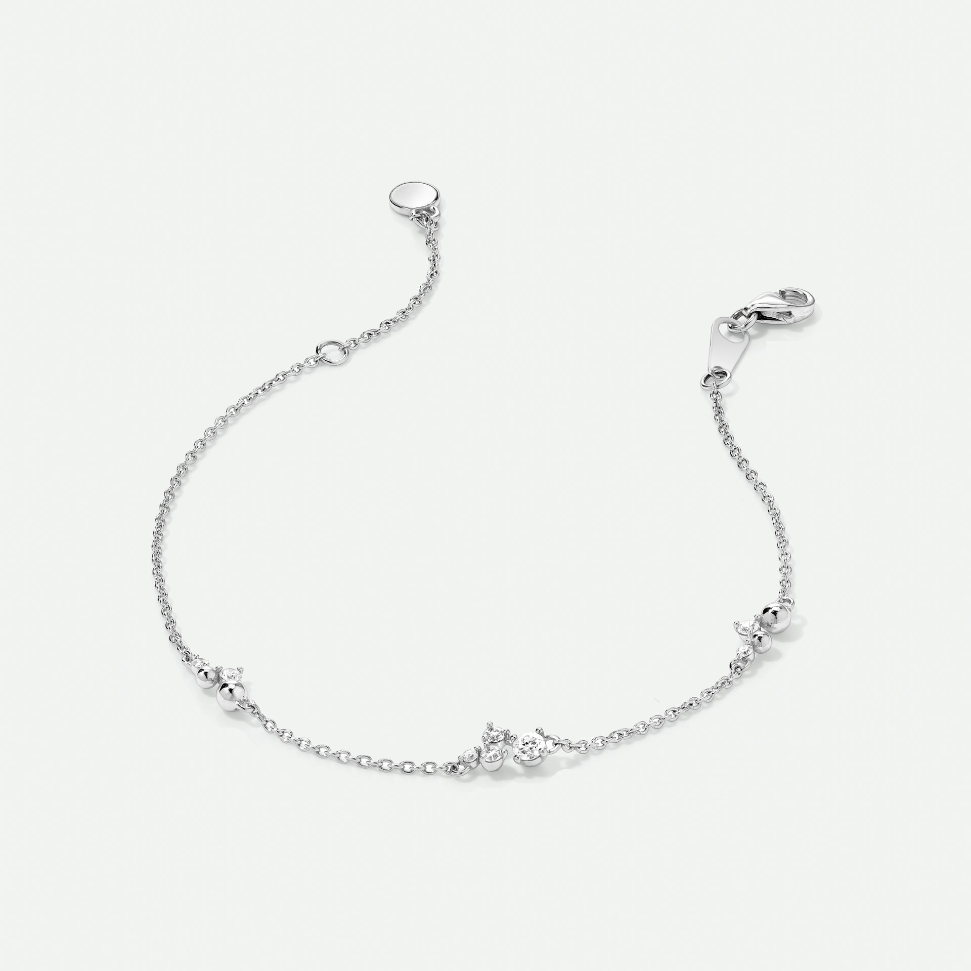 Luna Bracelet | 9ct White Gold 0.19ct tw. Lab Grown Diamond Scatter Bracelet