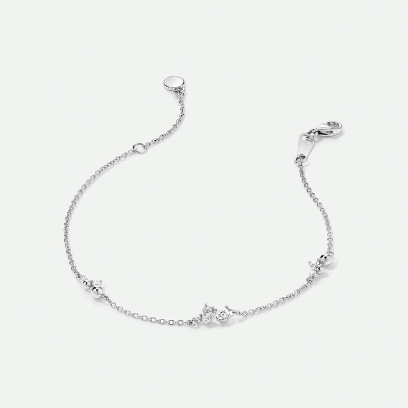 Luna Bracelet | 9ct White Gold 0.19ct tw. Lab Grown Diamond Scatter Bracelet