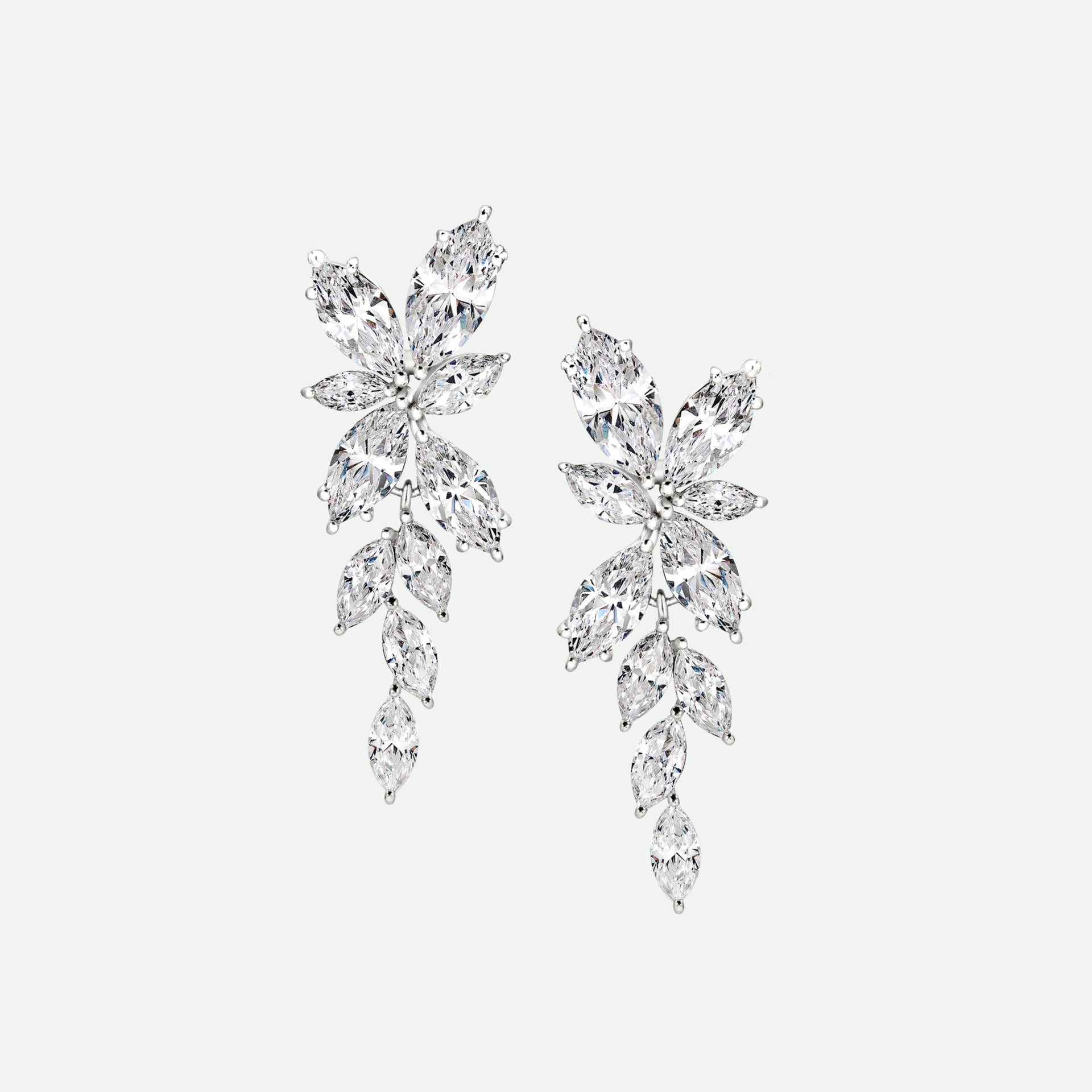 Phoebe Earrings | 9ct White Gold 4.55ct tw. Lab Grown Diamond Earrings