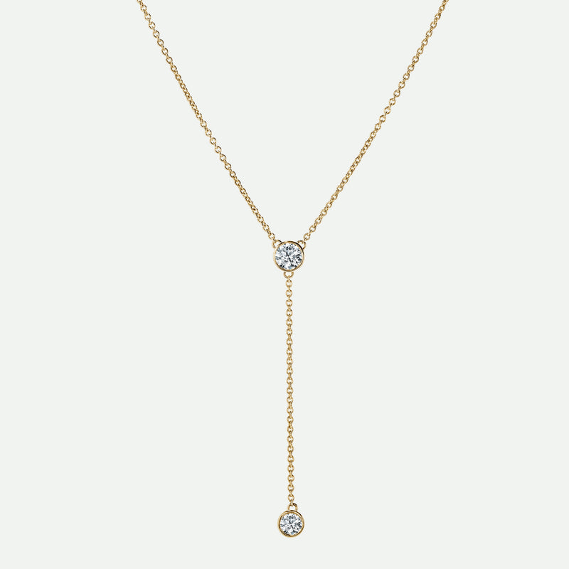 Ember | 9ct Yellow Gold 0.50ct tw. Lab Grown Diamond Lariat 18 Inches