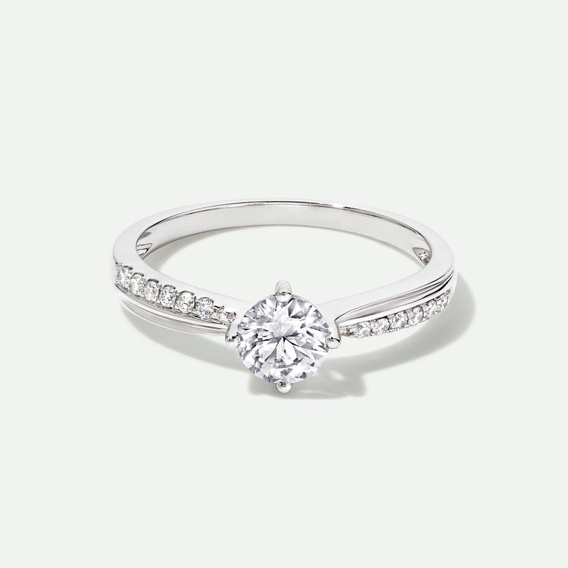 Eden| 9ct White Gold 0.60ct tw. Lab Grown Diamond Engagement Ring