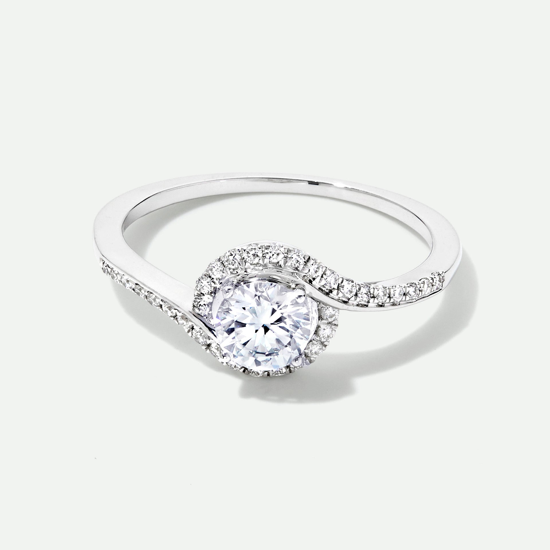 Esme | 9ct White Gold 0.66ct tw. Lab Grown Diamond Wrap Engagement Ring