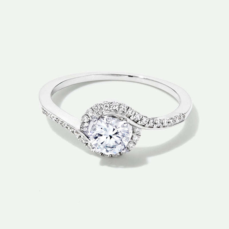 Esme | 9ct White Gold 0.66ct tw. Lab Grown Diamond Wrap Engagement Ring