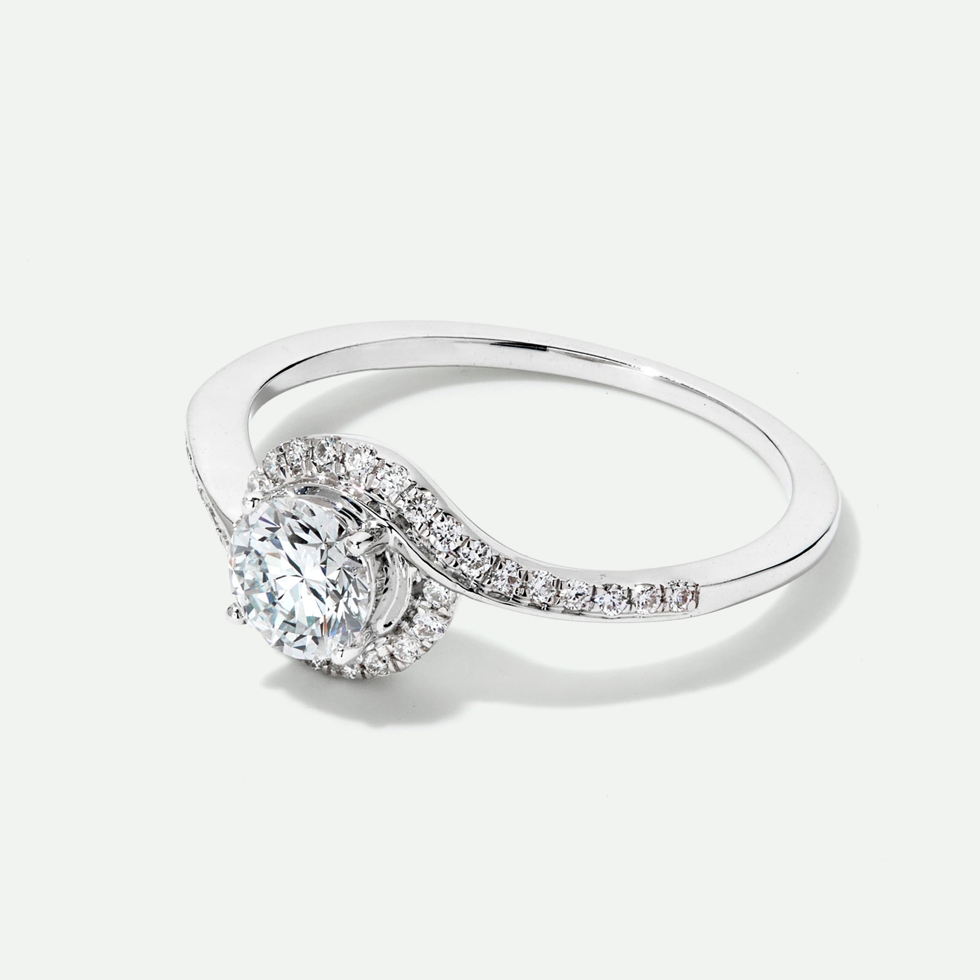 Esme | 9ct White Gold 0.66ct tw. Lab Grown Diamond Wrap Engagement Ring