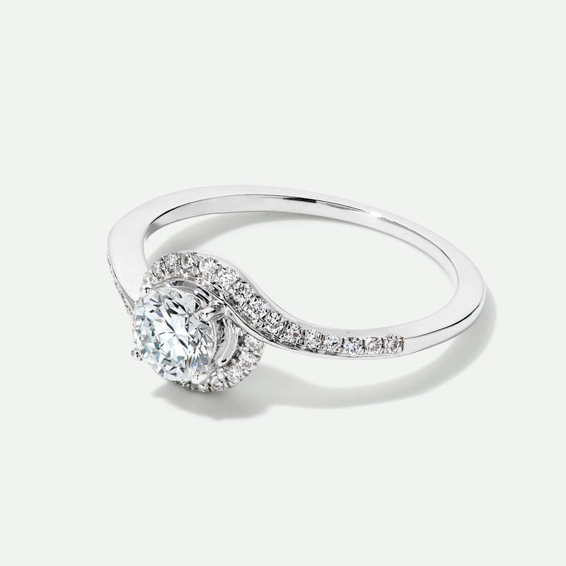 Esme | 9ct White Gold 0.66ct tw. Lab Grown Diamond Wrap Engagement Ring