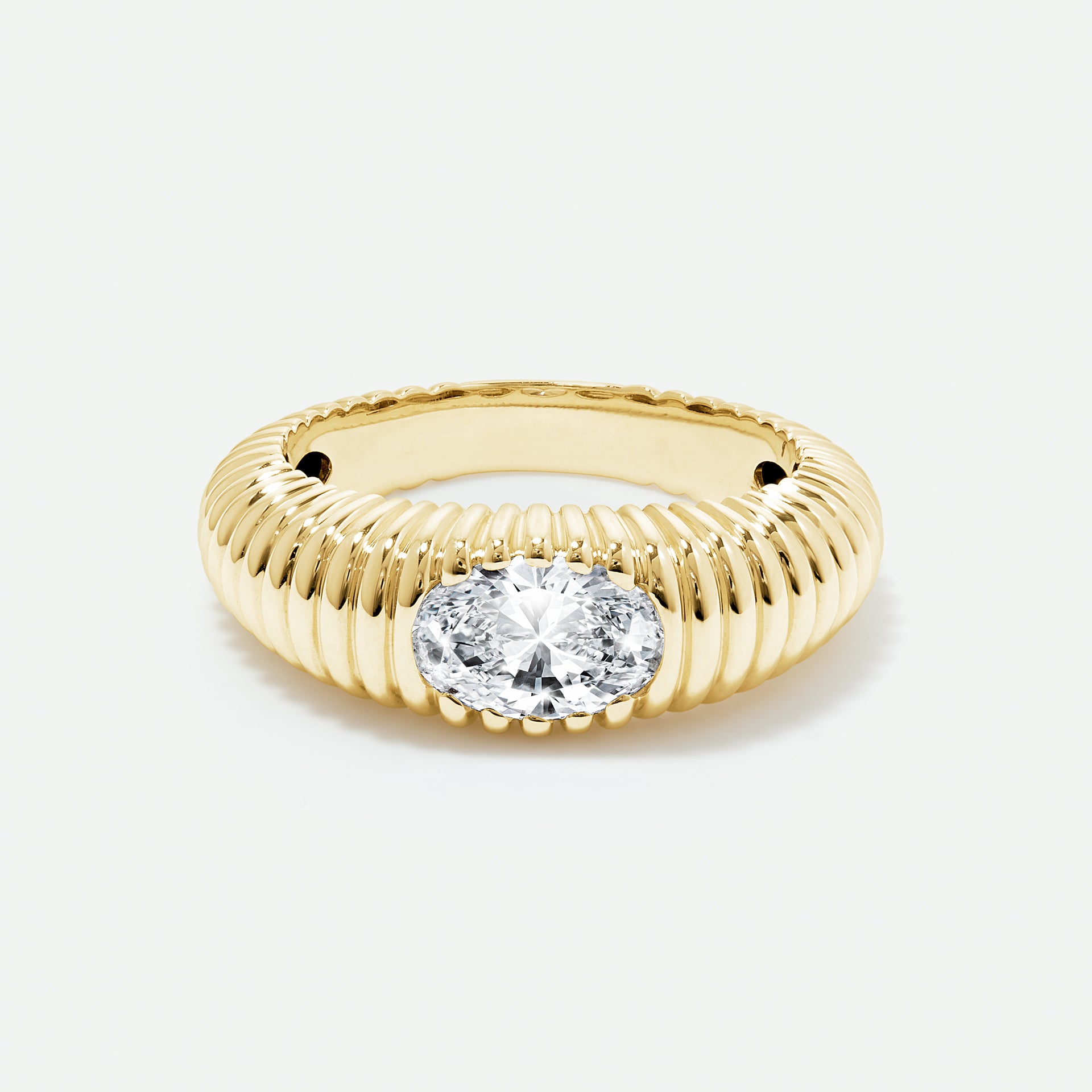 Ria | 9ct Yellow Gold 1ct tw. Lab Grown Diamond East-West Ring