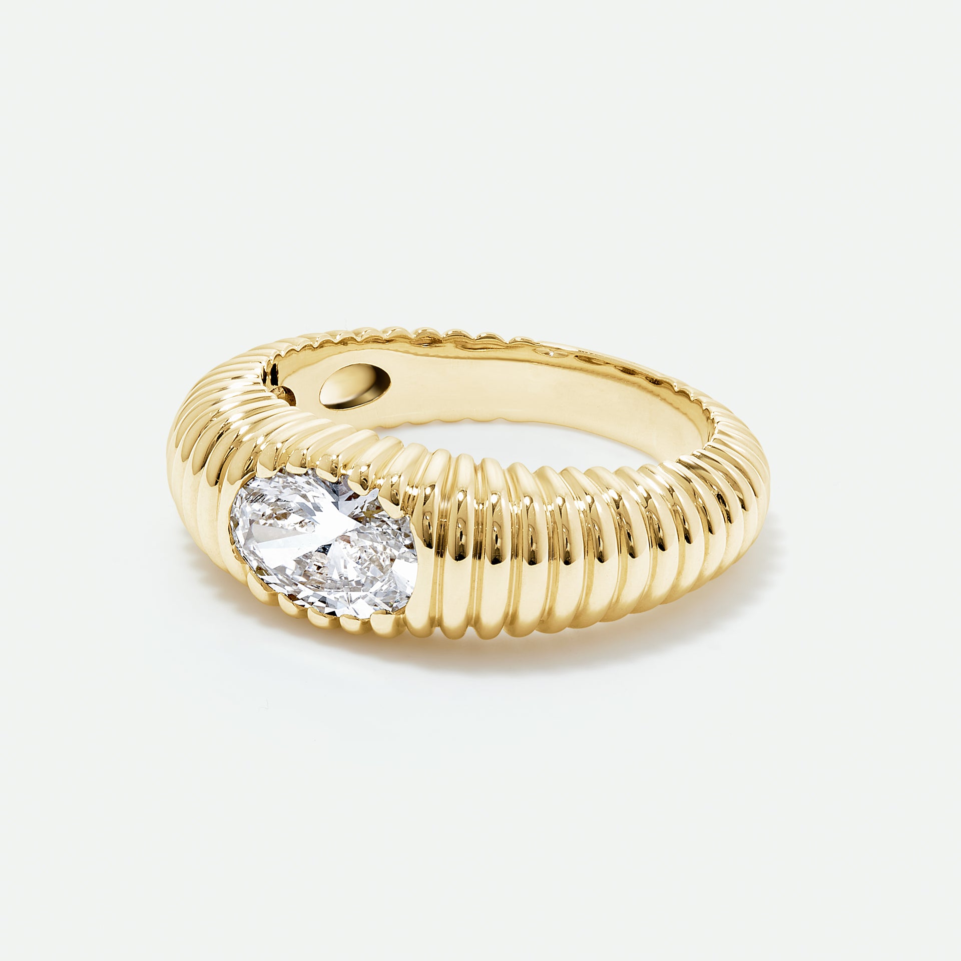Ria | 9ct Yellow Gold 1ct tw. Lab Grown Diamond East-West Ring