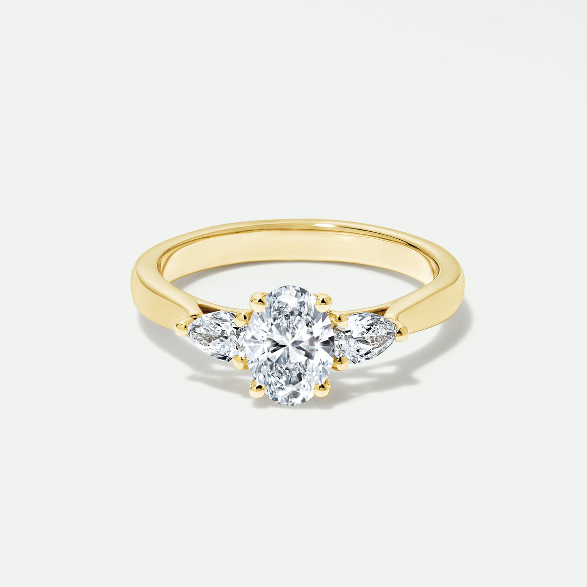Rosa | 9ct Yellow Gold 1.03ct tw Lab Grown Diamond Trilogy Ring