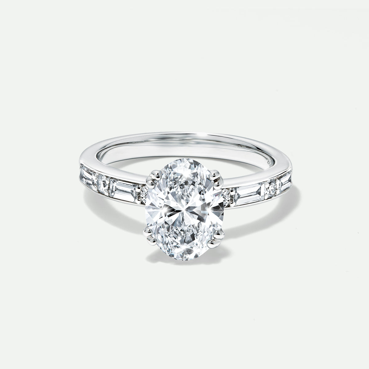 Ottilie | 9ct White Gold 1.75ct tw Oval Lab Grown Diamond Solitaire Ring