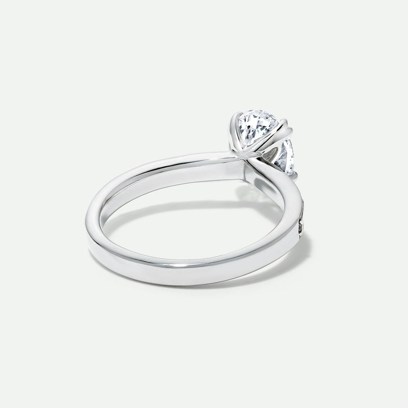 Ottilie | 9ct White Gold 1.75ct tw Oval Lab Grown Diamond Solitaire Ring