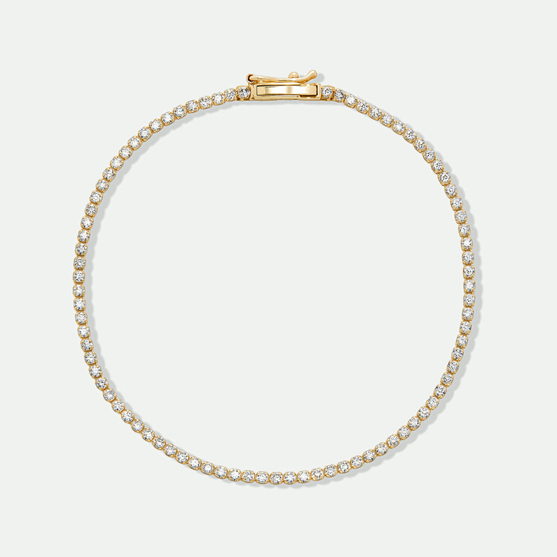 Penelope | 9ct Yellow Gold 1.33ct tw. Lab Grown Diamond Tennis Bracelet 6.5 Inches