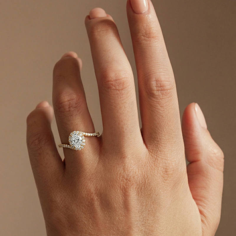 Camille | 9ct Yellow Gold 0.50ct tw Lab Grown Diamond Engagement Ring