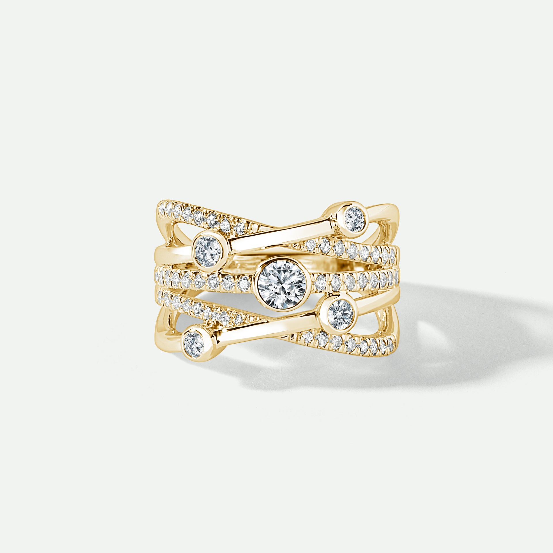 Capri | 9ct Yellow Gold 0.75ct tw Lab Grown Diamond Band Ring