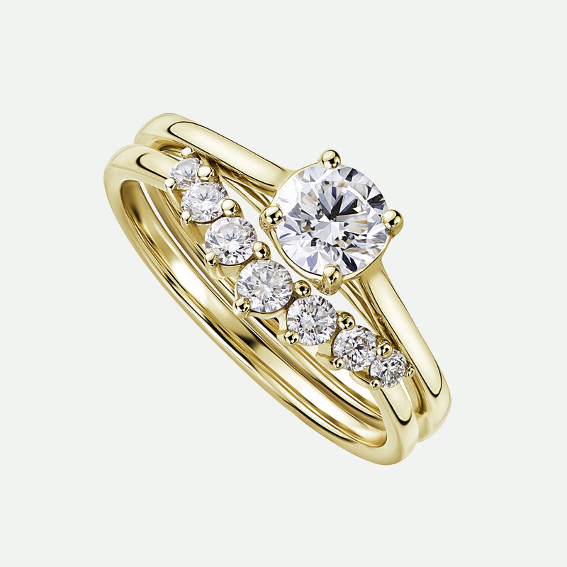 Celia and Grace | 9ct Yellow Gold 0.73ct tw Lab Grown Diamond Bridal Set