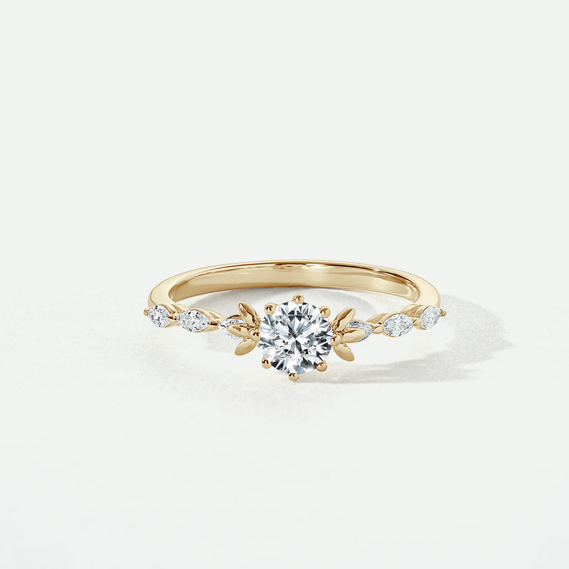 Willow | 9ct Yellow Gold 0.90ct tw Lab Grown Diamond Engagement Ring