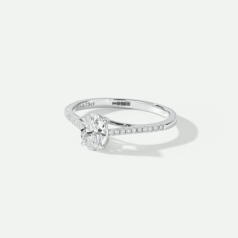 Elena | 9ct White Gold | 0.75ct (tw) Lab Grown Diamond Ring