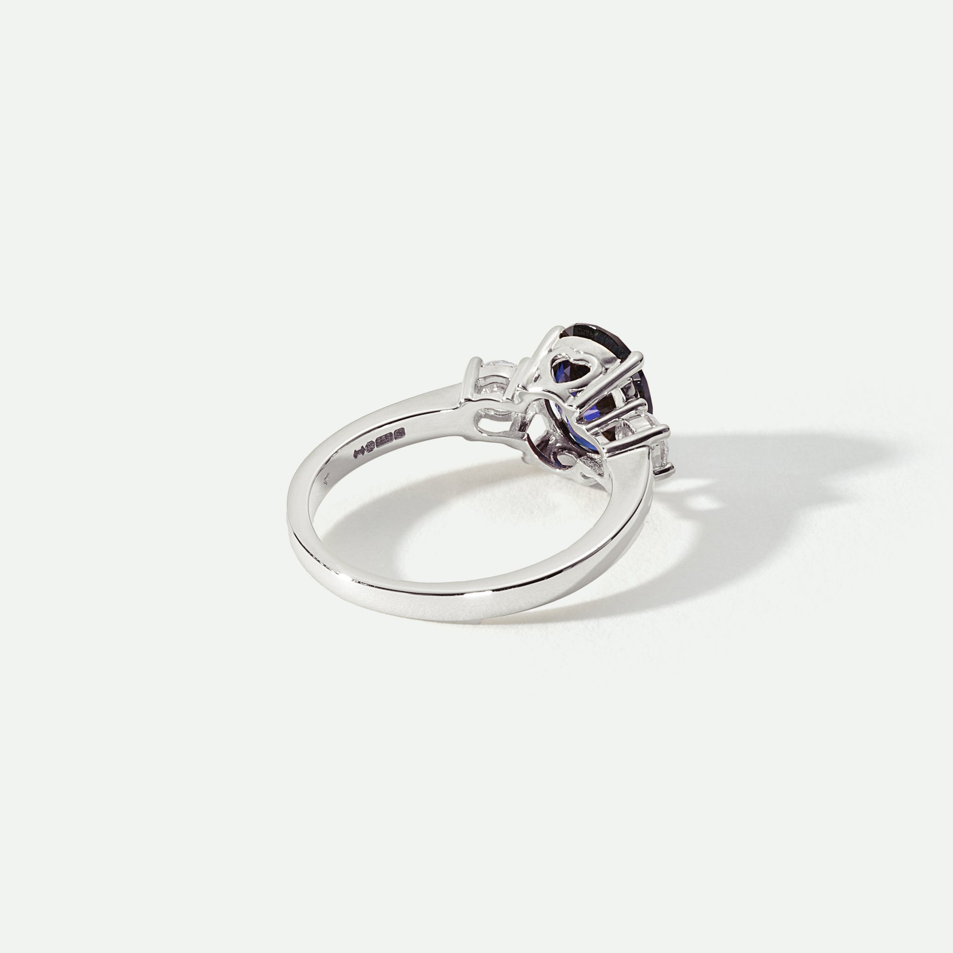 Ellison | 9ct White Gold 0.33ct tw Lab Grown Diamond and Created Sapphire Ring