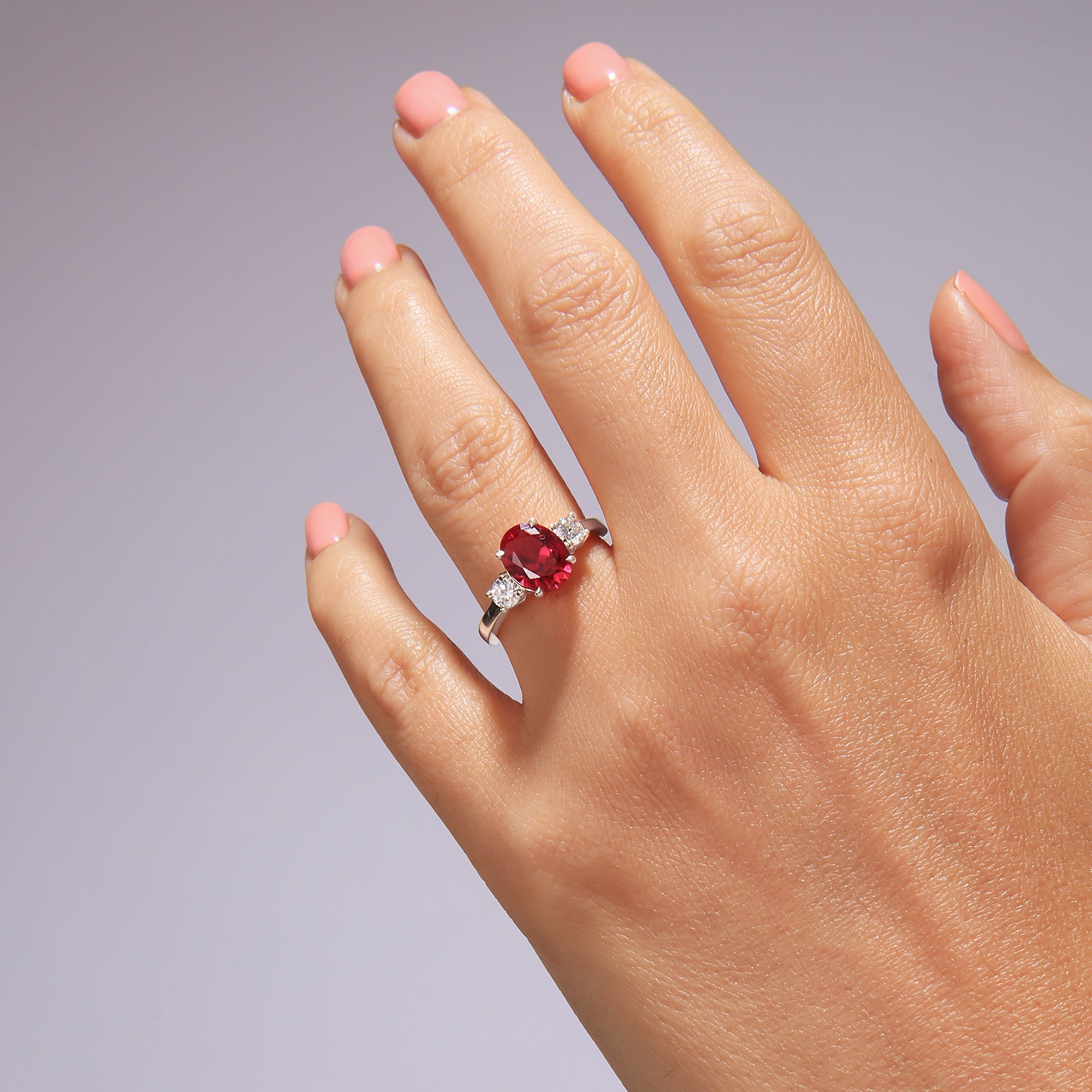 18k White Gold Natural Blue Sapphire Engagement Ring | Sapphire Jewelry –  Baikalla
