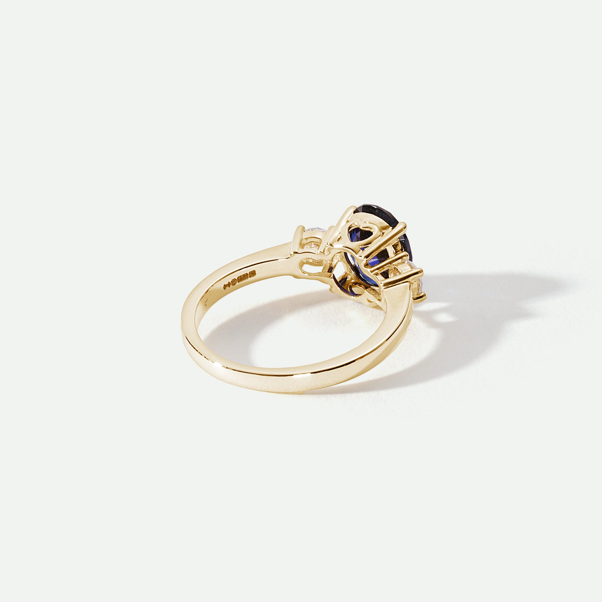 Ellison | 9ct Yellow Gold 0.33ct tw Lab Grown Diamond and Created Sapphire Ring