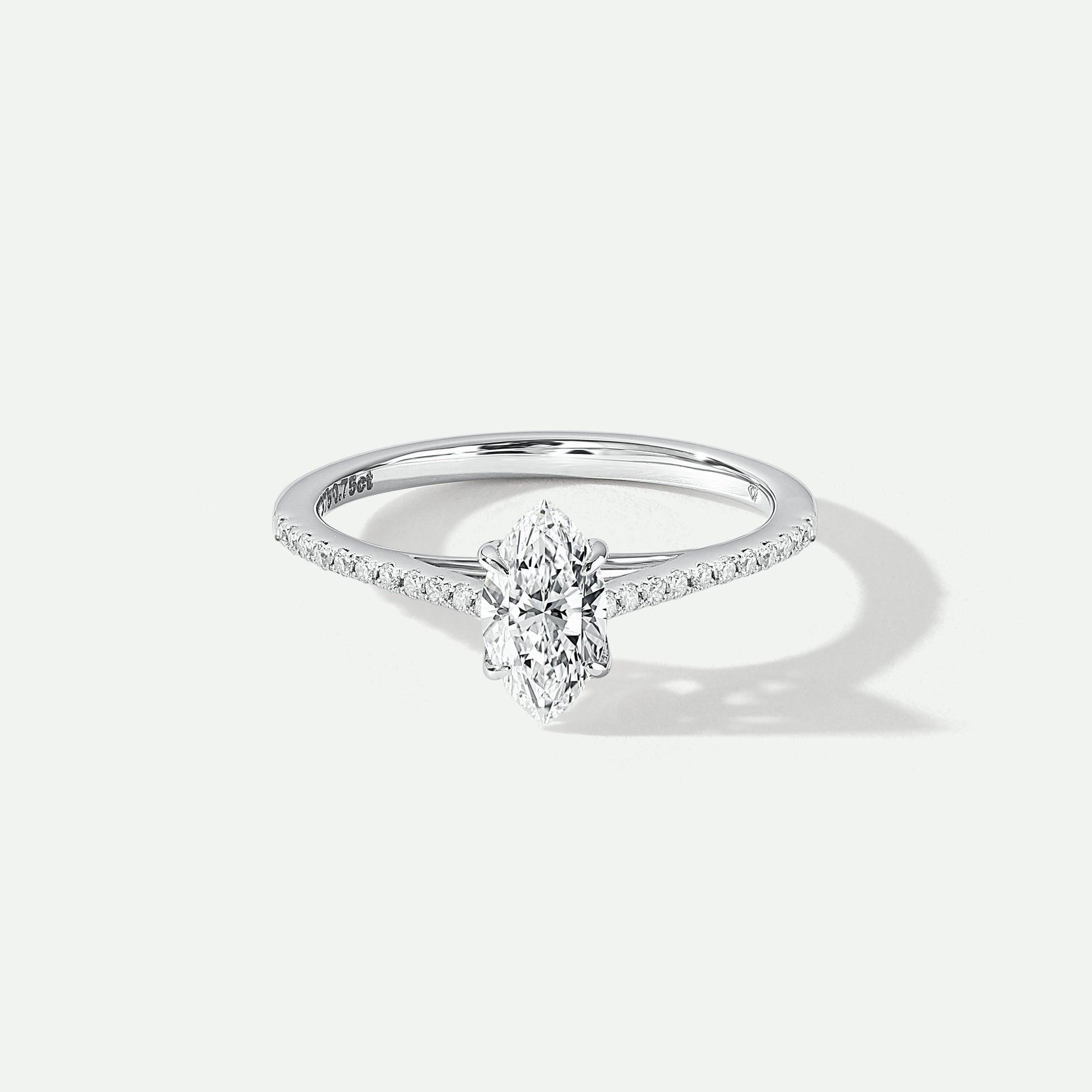 Emily | 9ct White Gold 0.75ct tw Marquise Lab Grown Diamond Ring
