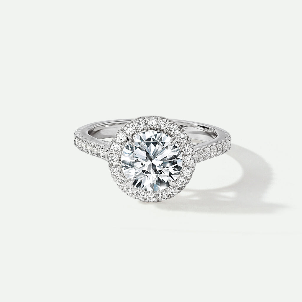 Evelyn 1.90ct tw Round Lab Grown Diamond Halo Ring