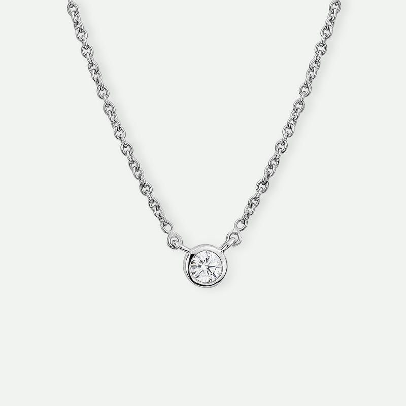 Felicity | 9ct White Gold 0.10ct tw Lab Grown Diamond Necklace
