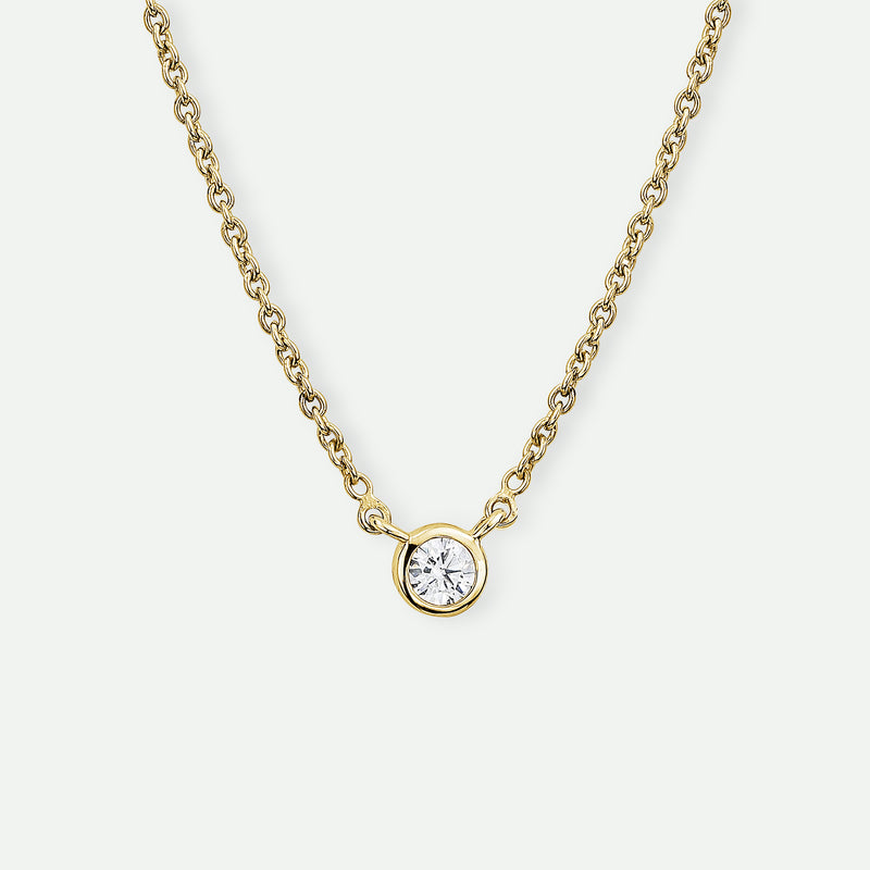 Felicity | 9ct Yellow Gold 0.10ct tw Lab Grown Diamond Necklace