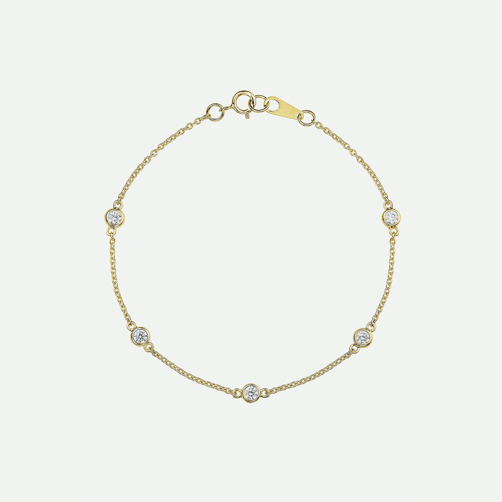 #Fella | 9ct Yellow Gold 0.40ct tw Lab Grown Diamond Bracelet