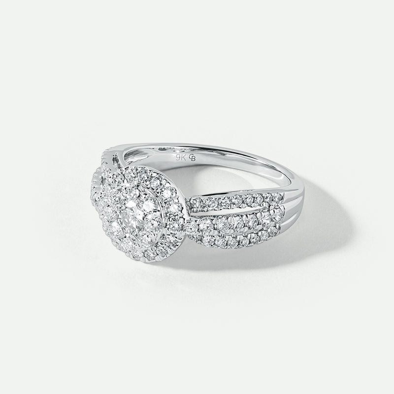 Fergie | 9ct White Gold 1ct tw Lab Grown Diamond Engagement Ring