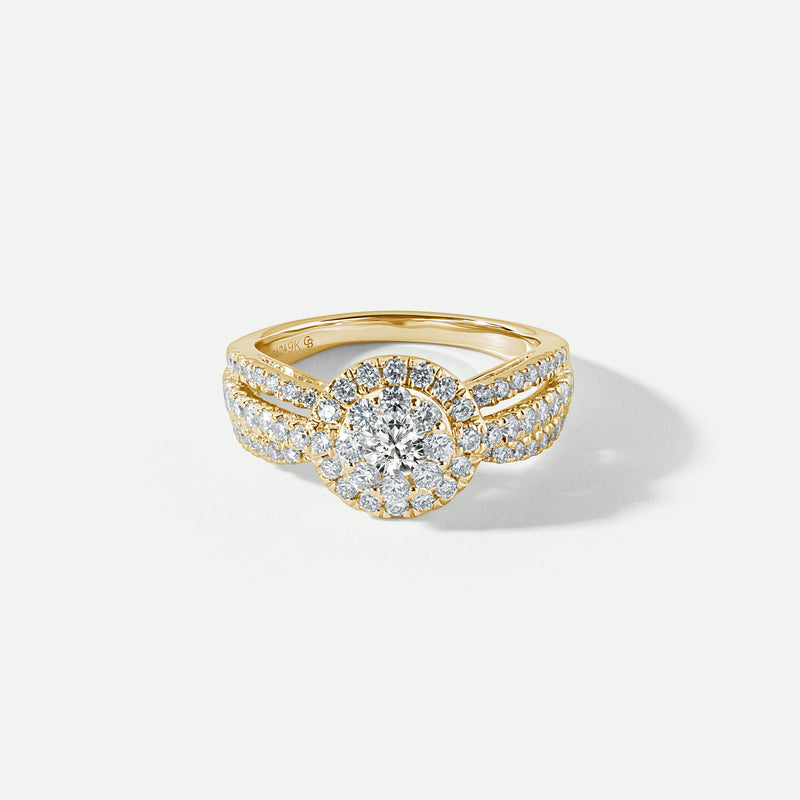 Fergie | 9ct Yellow Gold 1ct tw Lab Grown Diamond Engagement Ring